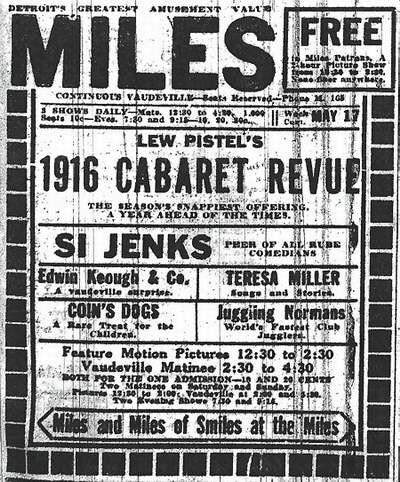 Miles Theatre - Old Ad (newer photo)